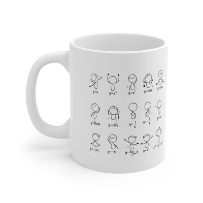 Personalized Funny Math Algebra Dance Ceramic Coffee Mug 11oz
