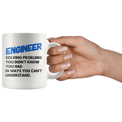 Engineer Solving Problems Coffee Mug 11 oz - Gifts for Engineers