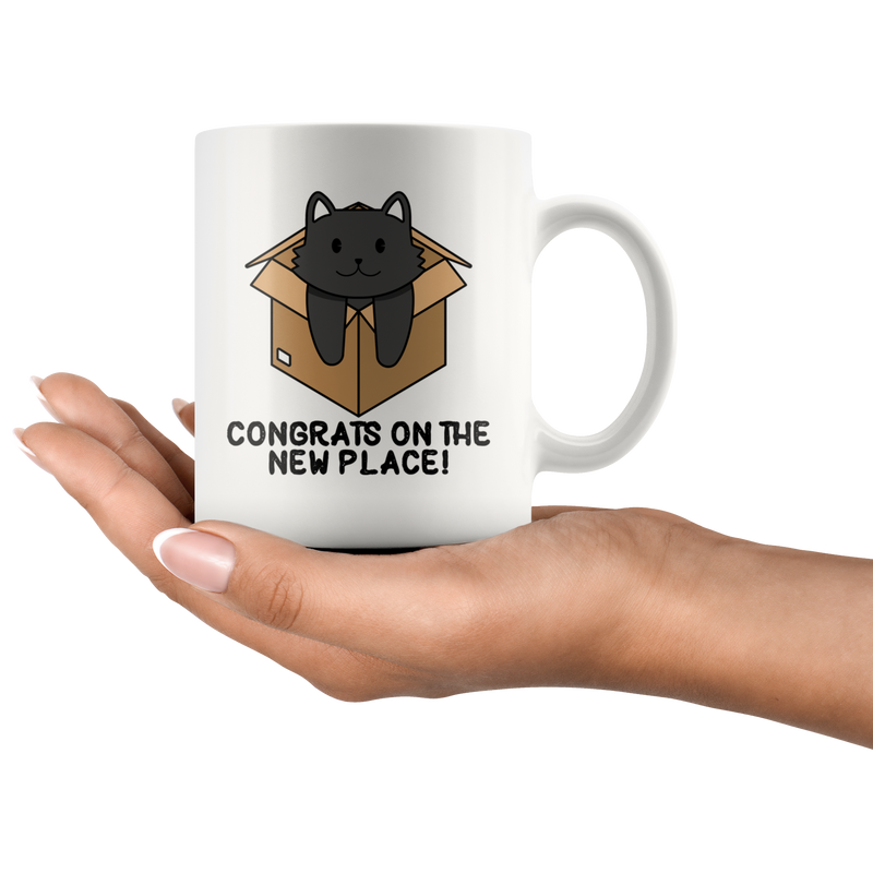 Congrats On The New Place Cat Owner Appreciation Coffee Mug 11 oz