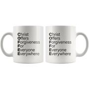 Christian Mug - Christ Offer Forgiveness For Everyone Everywhere Coffee Mug 11 oz - Panvola