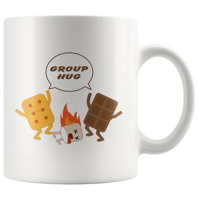 Inspiring Mugs - Group Hug Solidarity White Mug 11 oz - Group Therapy