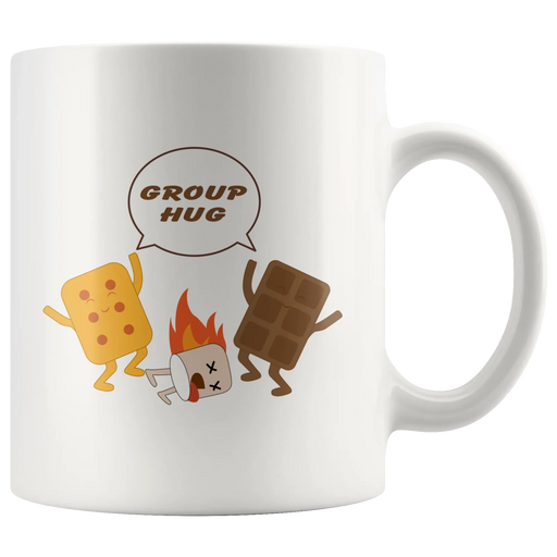 Inspiring Mugs - Group Hug Solidarity White Mug 11 oz - Group Therapy - Panvola
