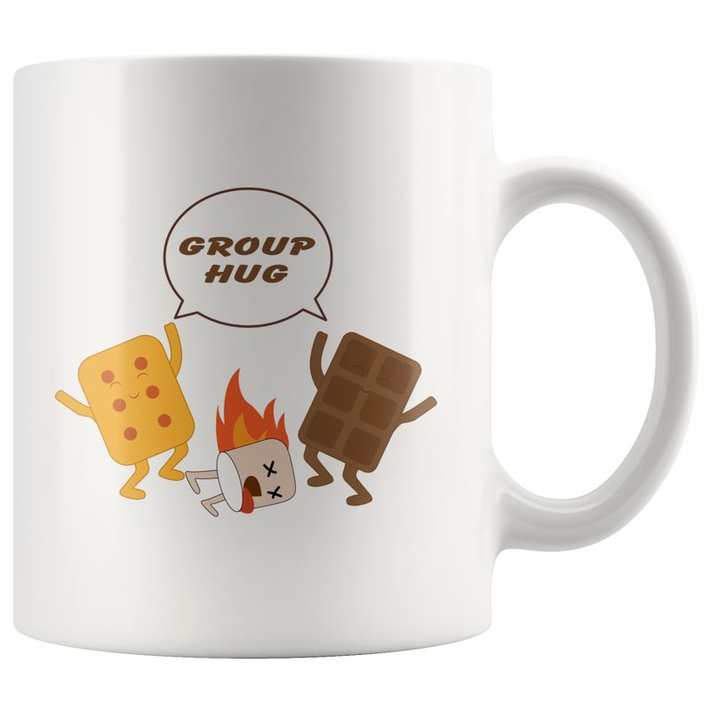 Inspiring Mugs - Group Hug Solidarity White Mug 11 oz - Group Therapy