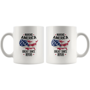 Patriotic Gifts - Making America Great Since 1959 Turning 60 Years Coffee Mug 11 oz - Panvola
