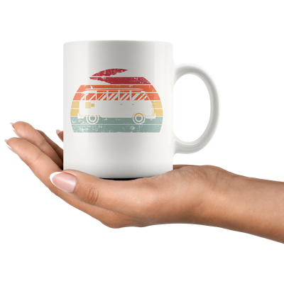 Camping  Van Retro Style Outdoor Activities Lover Coffee Mug 11 oz