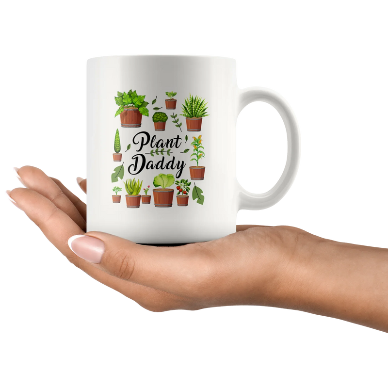Plant Lover Gift - Plant Owner Daddy Father's Day Appreciation Presents Coffee Mug 11 oz - Panvola