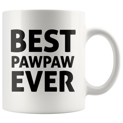 Best Paw Paw Ever Grandpa Ceramic Coffee Mug White 11 oz