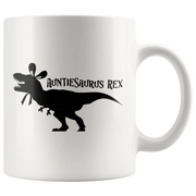 Auntiesaurus Rex Coffee Ceramic Mug White 11 oz - Panvola