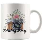 Editing Day Photographer Gift Idea Ceramic Coffee Mug 11 oz - Panvola