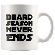 Husband Beard Mug - Beard Season Never Ends Coffee Mug 11 oz - Panvola