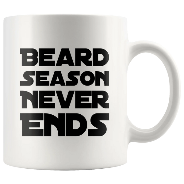 Husband Beard Mug - Beard Season Never Ends Coffee Mug 11 oz