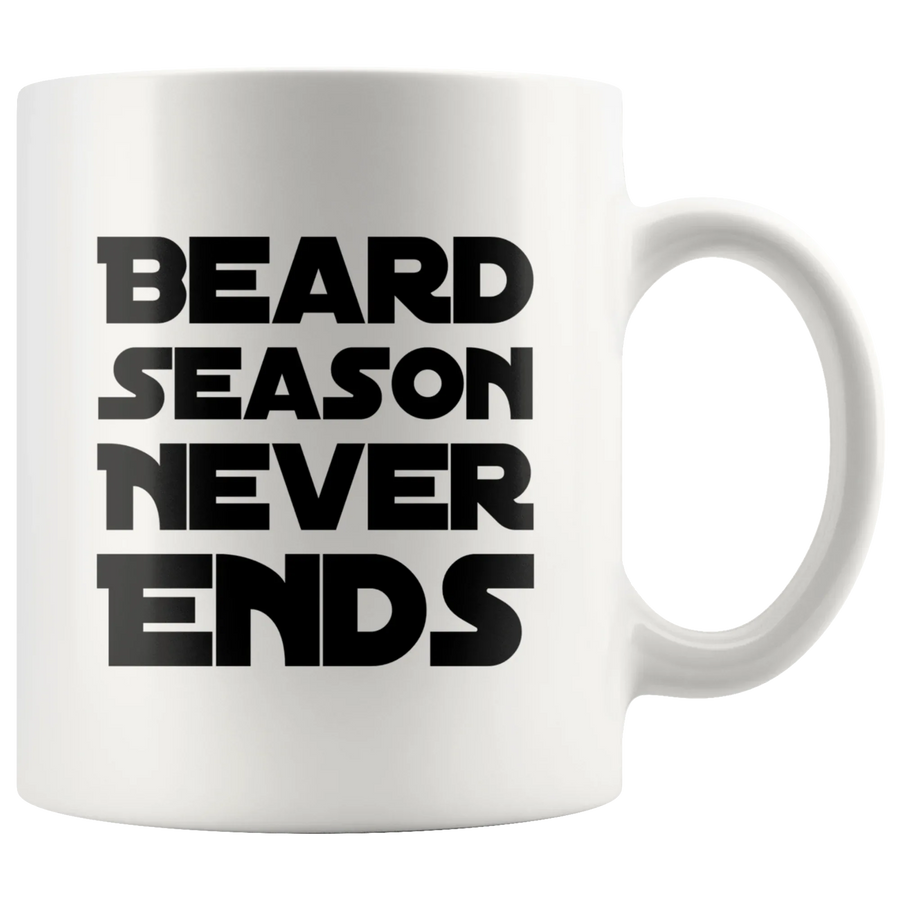Husband Beard Mug - Beard Season Never Ends Coffee Mug 11 oz