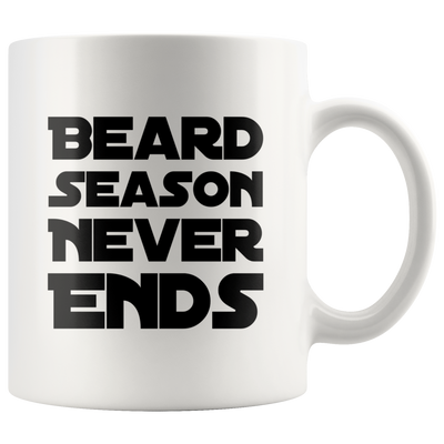 Husband Beard Mug - Beard Season Never Ends Coffee Mug 11 oz
