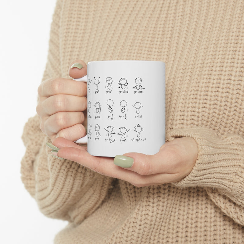 Personalized Funny Math Algebra Dance Ceramic Coffee Mug 11oz