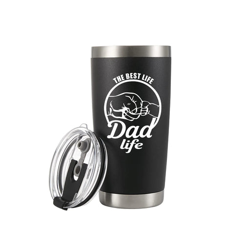 The Best Life Dad Vacuum Insulated Tumbler 20oz Father's Day Gift - Panvola