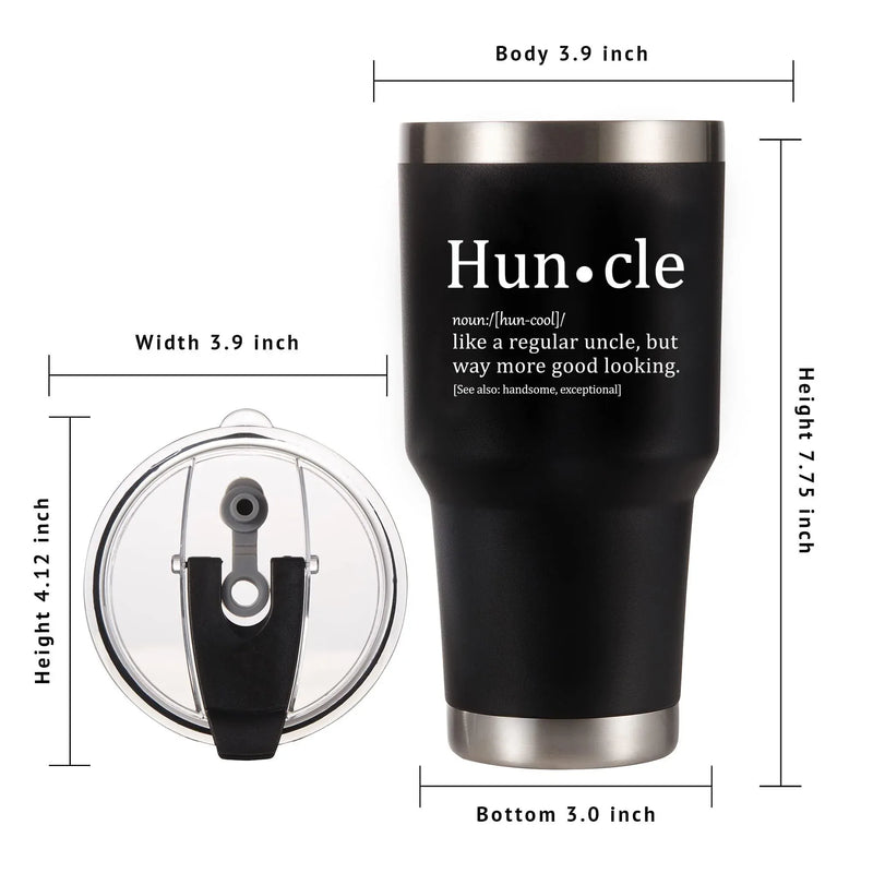 Huncle Like A Regular Uncle Vacuum Insulated Tumbler 30oz From Niece Nephew - Panvola