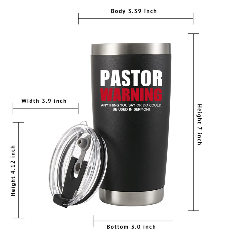 Pastor Warning Anything You Say Or Do Could Be Used In Sermon Vacuum Insulated Tumbler 20oz.