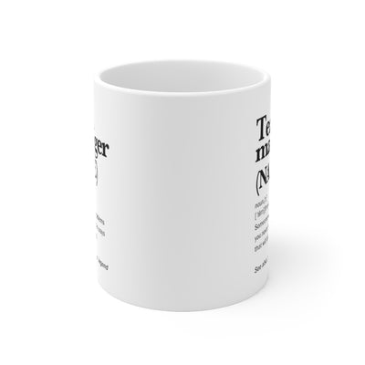Personalized Team Manager Definition Coffee Ceramic Mug 11oz White