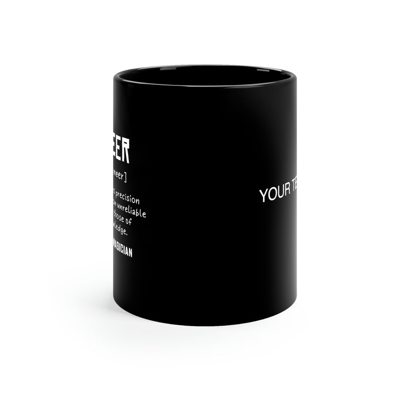 Personalized Engineer Definition Customized Coffee Mug Black 11 oz