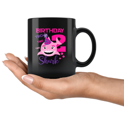Kids Baby 2nd Birthday Celebration Gift Ceramic Black Coffee Mug 11 oz