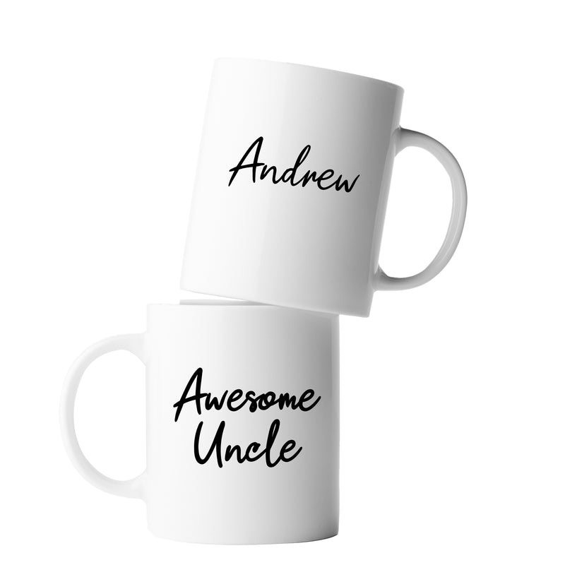 Personalized Awesome Uncle Coffee Ceramic Mug 11oz White