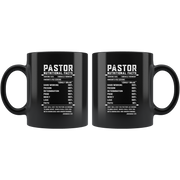 Pastor Nutritional Facts Miracle Worker Hardworking  Coffee Mug 11 oz.