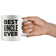 Best Uncle Ever Ceramic Coffee Mug White 11 oz - Panvola