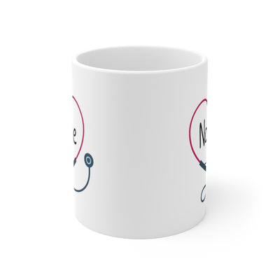 Personalized Doctor Stethoscope Coffee Ceramic Mug  White 11oz