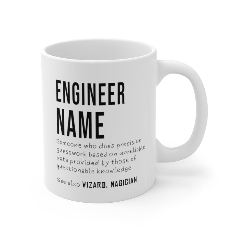 Customized Engineer Definition Engineering Student Teacher Mug 11oz