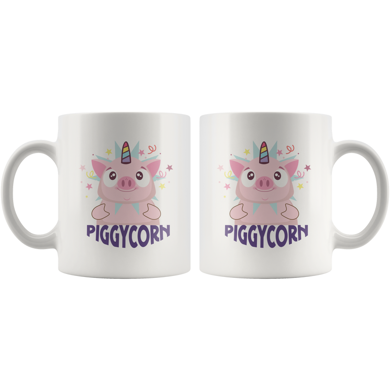 Piggy Corn Kawaii Pig Unicorn Fans Magical Creature Coffee Mug 11 oz.