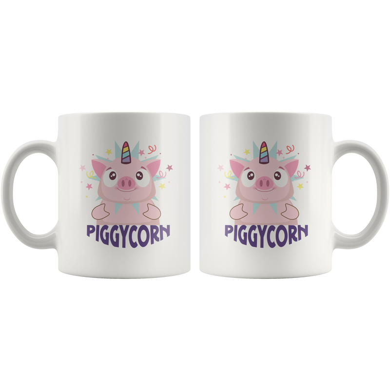 Piggy Corn Kawaii Pig Unicorn Fans Magical Creature Coffee Mug 11 oz