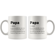 Papa Definition Great Storyteller Who Can Fix Toys Coffee Mug 11 oz - Panvola