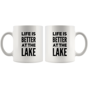 Life Is Better At The Lake Coffee Mug Gift For Lake Lovers.