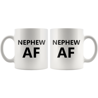 Nephew AF Mug From Aunt Uncle Family Funny Ceramic Coffee Cup 11 oz