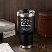 Debugging Definition Computer Programmer Coder Vacuum Insulated Tumbler.
