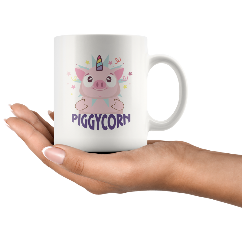 Piggy Corn Kawaii Pig Unicorn Fans Magical Creature Coffee Mug 11 oz.