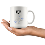 How Planes Fly Pilot Aerospace Engineer Airplane Coffee Mug 11oz White - Panvola