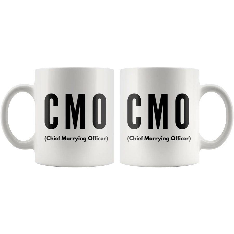 Officiant Mug - Chief Marrying Officer CMO Minister Coffee Mug 11 oz, image 4 of 4