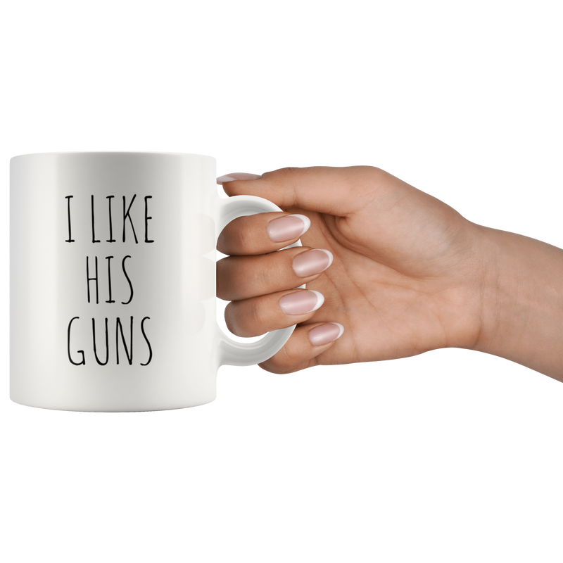 I Like Her Buns I Like His Guns Couple Mugs Valentines Gift