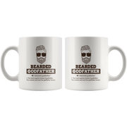 Bearded Godfather Definition From Godchild Christening Coffee Mug 11oz.