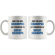Grandpa Mug Promoted to Great Grandpa Coffee Mug 11oz - Grandpa Gifts - Panvola