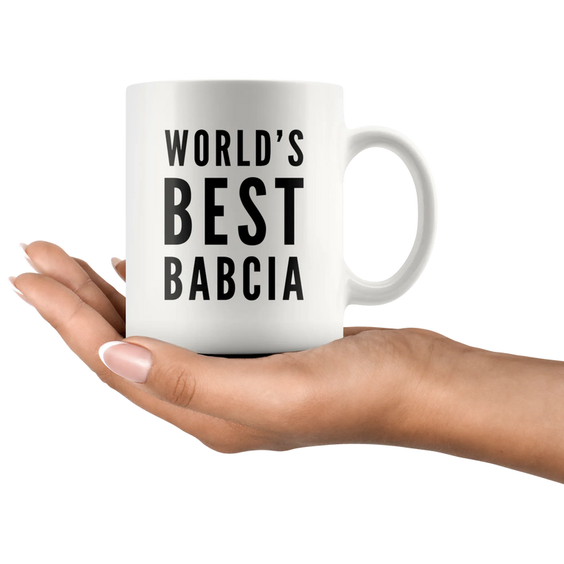 World's Best Babcia Funny Gifts For Polish Grandma Mothers Day 11 oz - Panvola