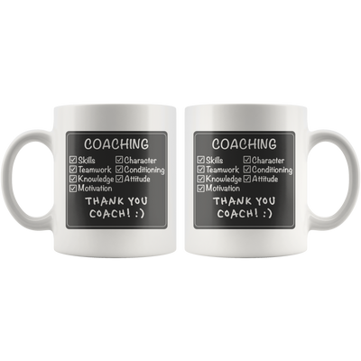 Coaching Thank You Team Coach Appreciation Presents Coffee Mug 11 oz