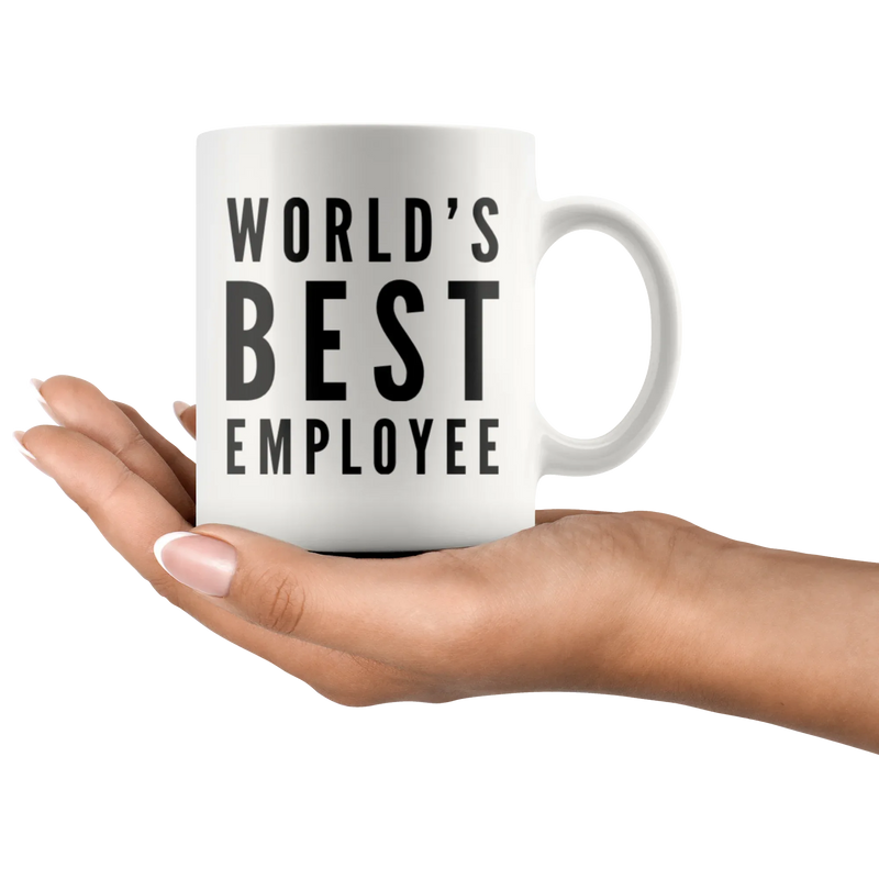 Employee Gift World's Best Employee Thank You Appreciation For Him Coffee Mug 11 oz - Panvola