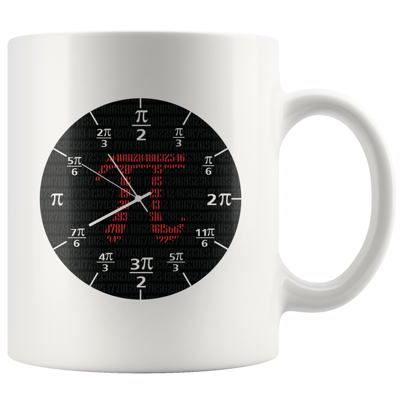 Pi Art Math Trigonometry Circle Funny Ceramic Mug.
