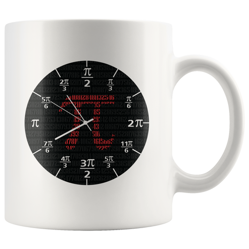 Pi Art Math Trigonometry Circle Funny Ceramic Mug.