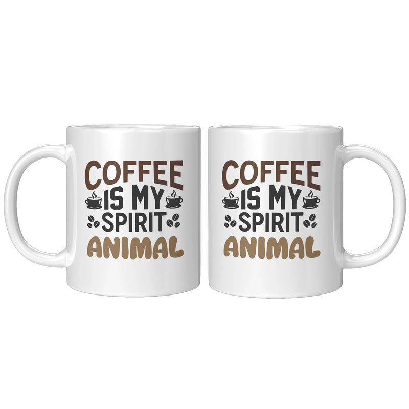 Coffee Is My Spirit Animal Ceramic Mug 11 oz - Panvola