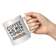 Coffee Is My Spirit Animal Ceramic Mug 11 oz - Panvola