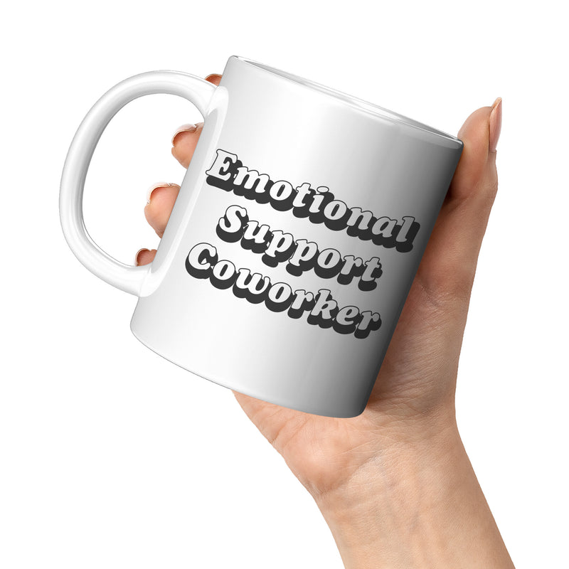 Emotional Support Coworker Ceramic Coffee Mug 11 oz – Panvola
