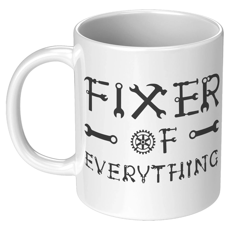 Fixer Of Everything Mechanic Ceramic Coffee Mug 11oz White, image 5 of 5